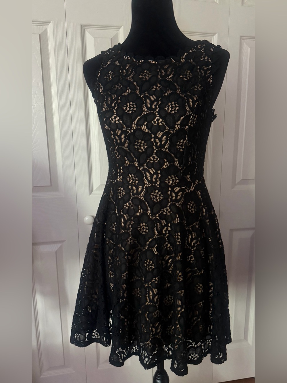 City Studio Black Lace Dress